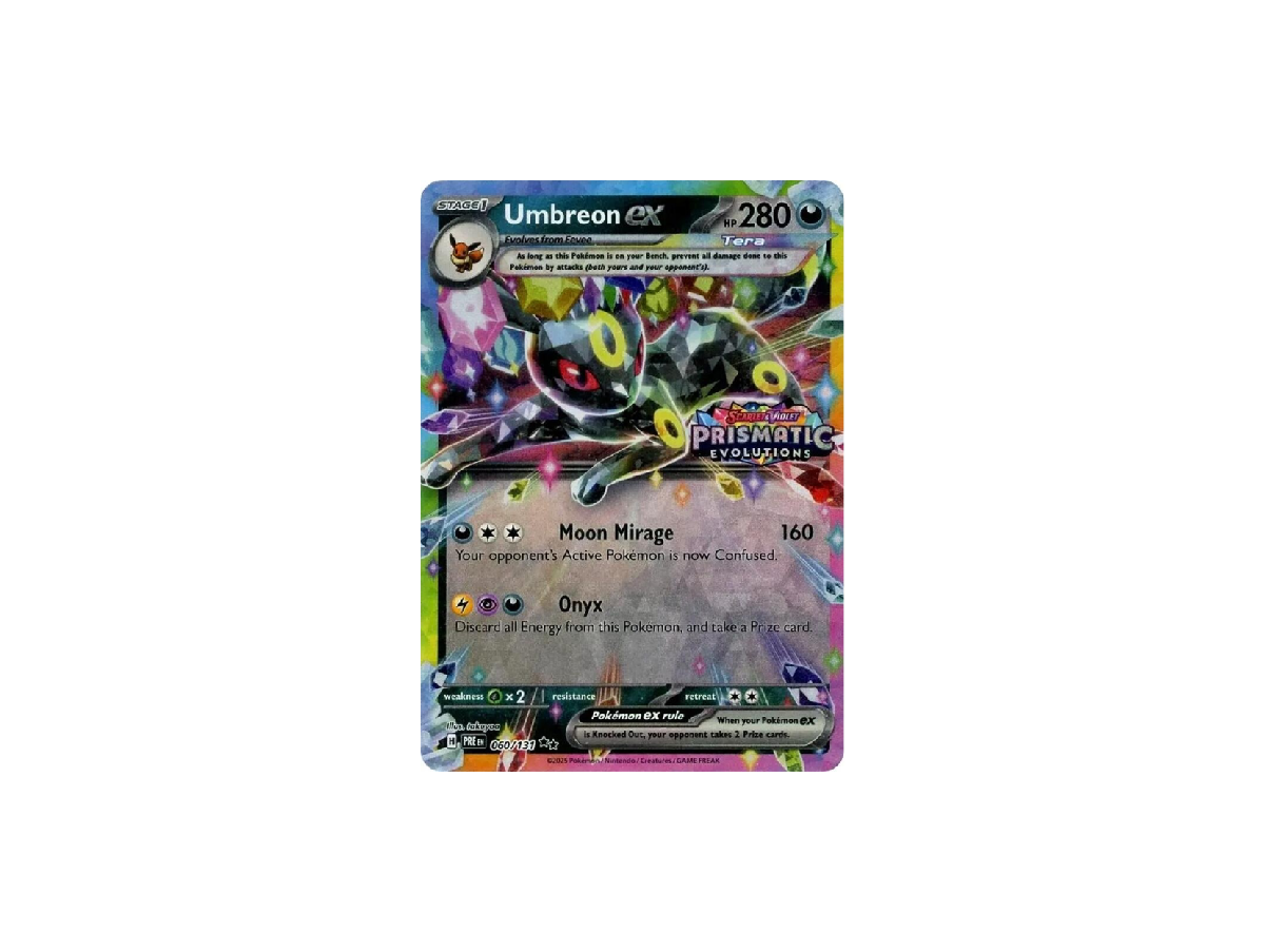 Umbreon EX 060/131 (Sealed) Prismatic Evolutions Stamped Promo Pokemon TCG