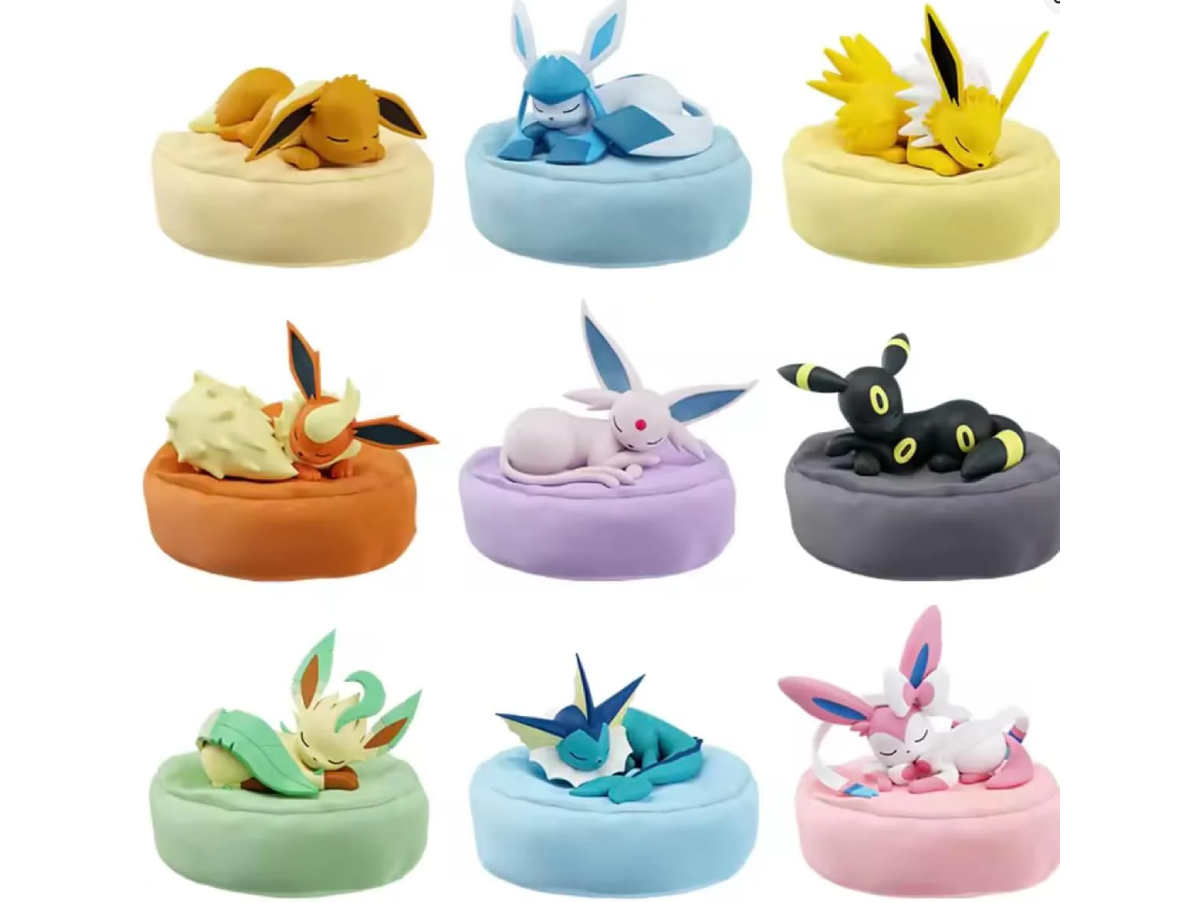 Sleeping Eeveelution Figures (Blind Box)|  Collectible Desk & Display Figures